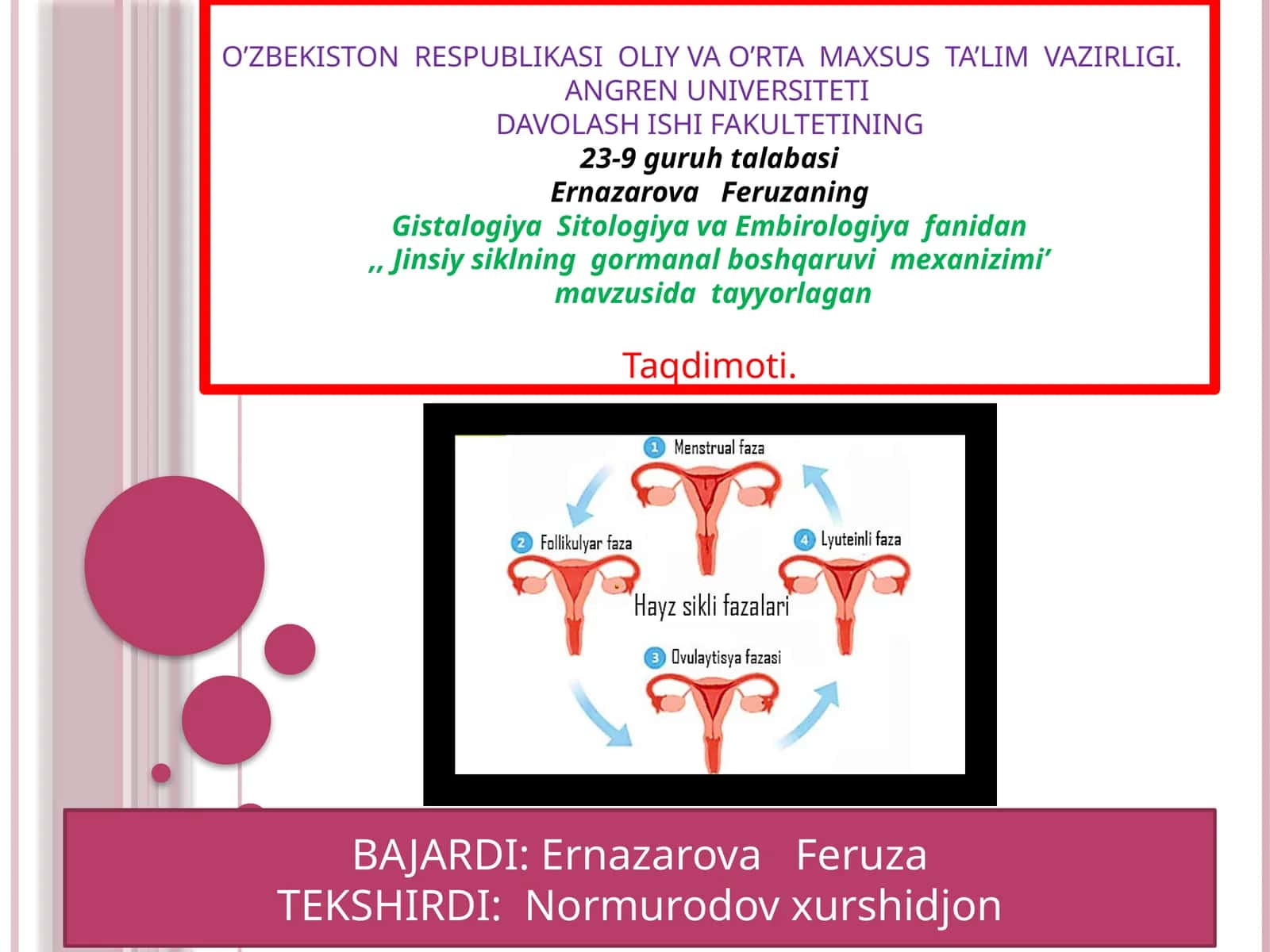 Jinsiysiklninggormanalboshqaruvimexanizimi 1