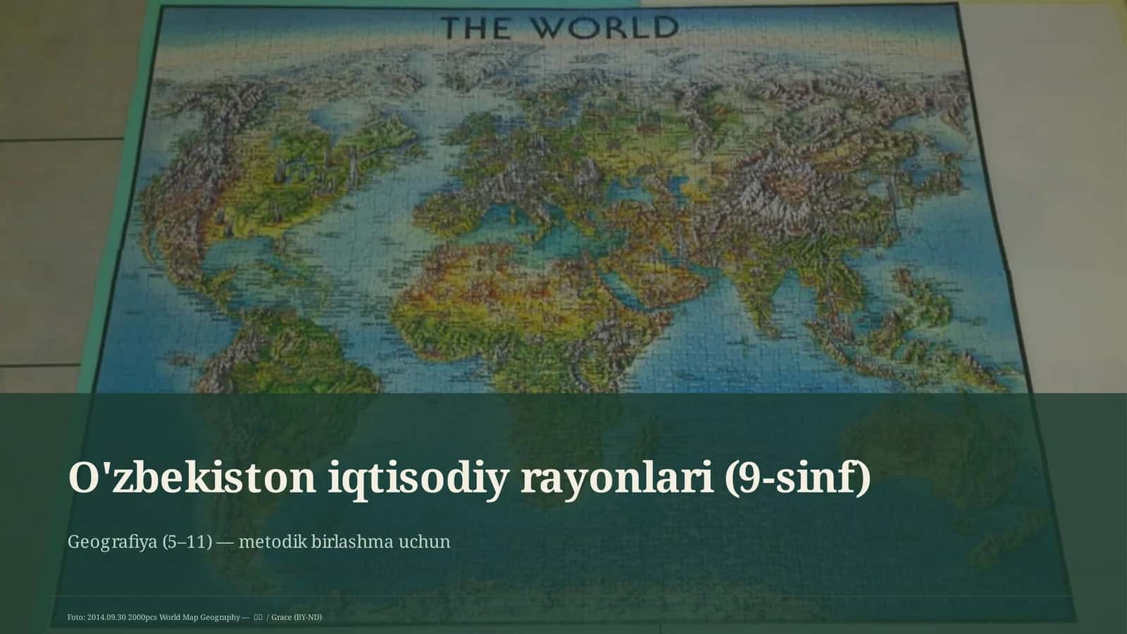 O'zbekiston iqtisodiy rayonlari (9-sinf) 1
