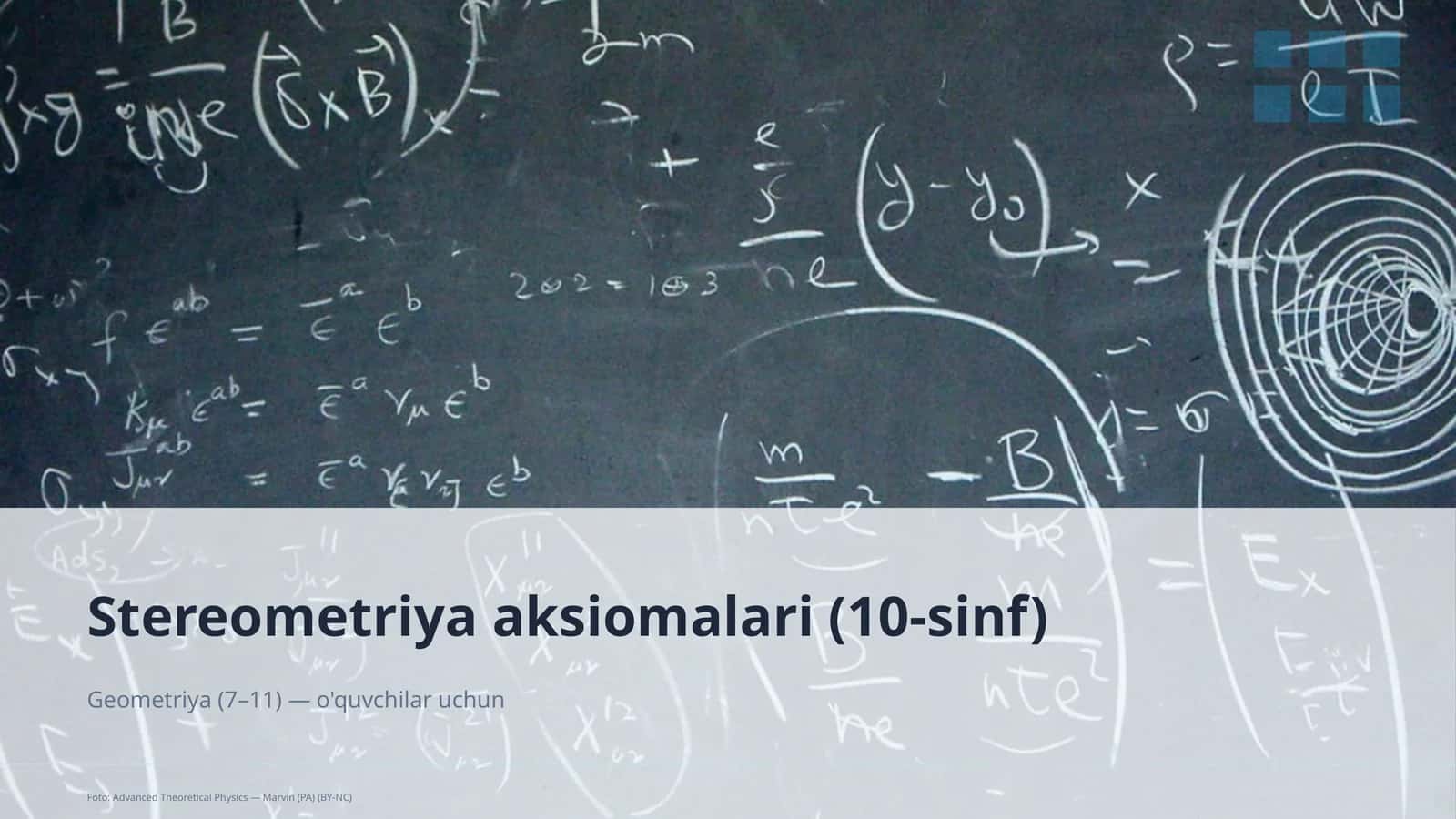 Stereometriya aksiomalari (10-sinf) 1
