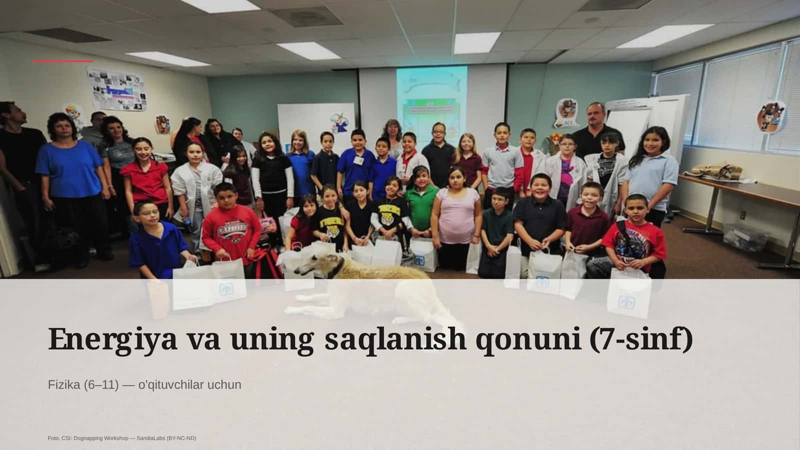 Energiya va uning saqlanish qonuni (7-sinf) 1