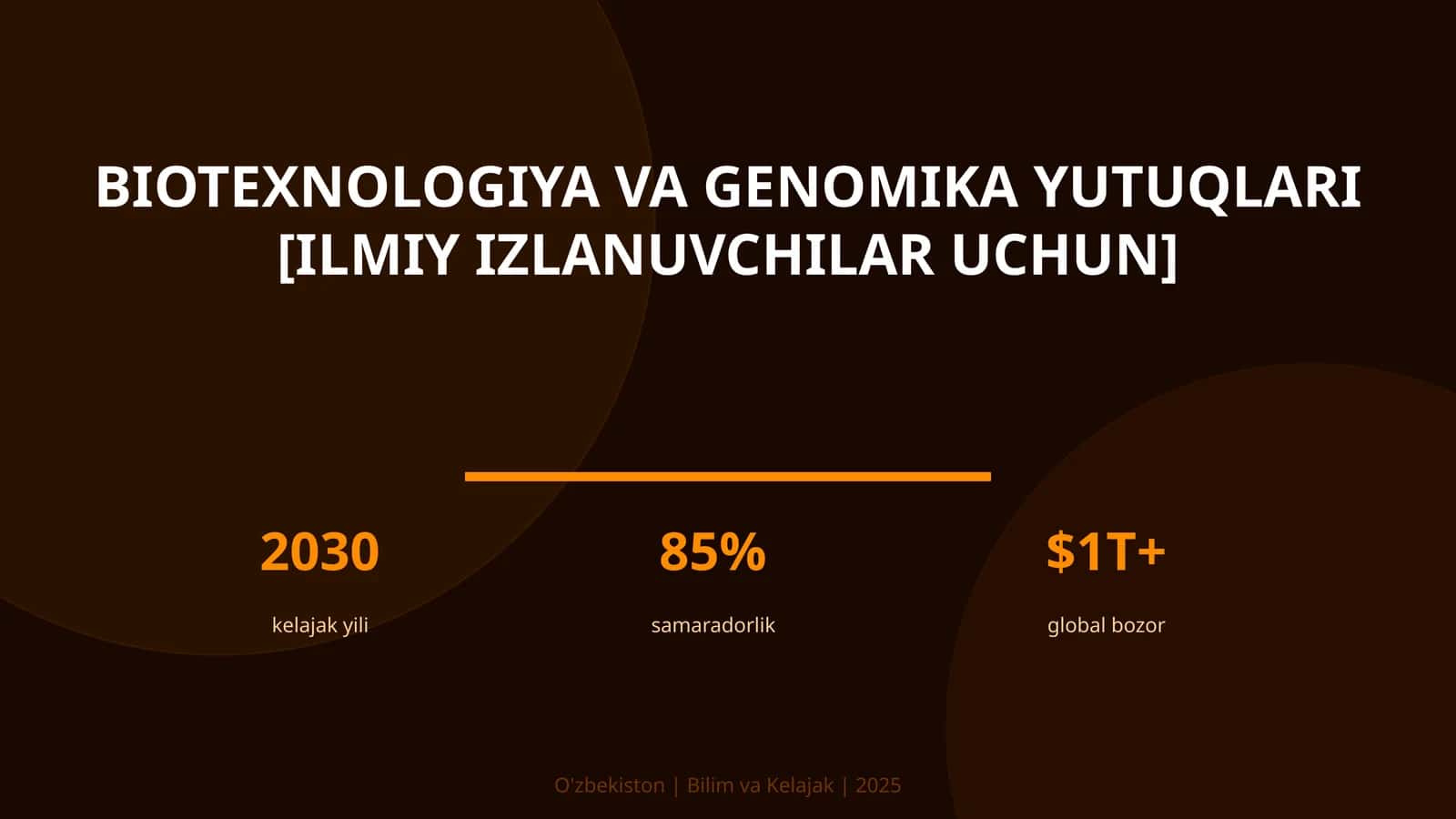 Biotexnologiya va genomika yutuqlari [ilmiy izlanuvchilar uchun] 1