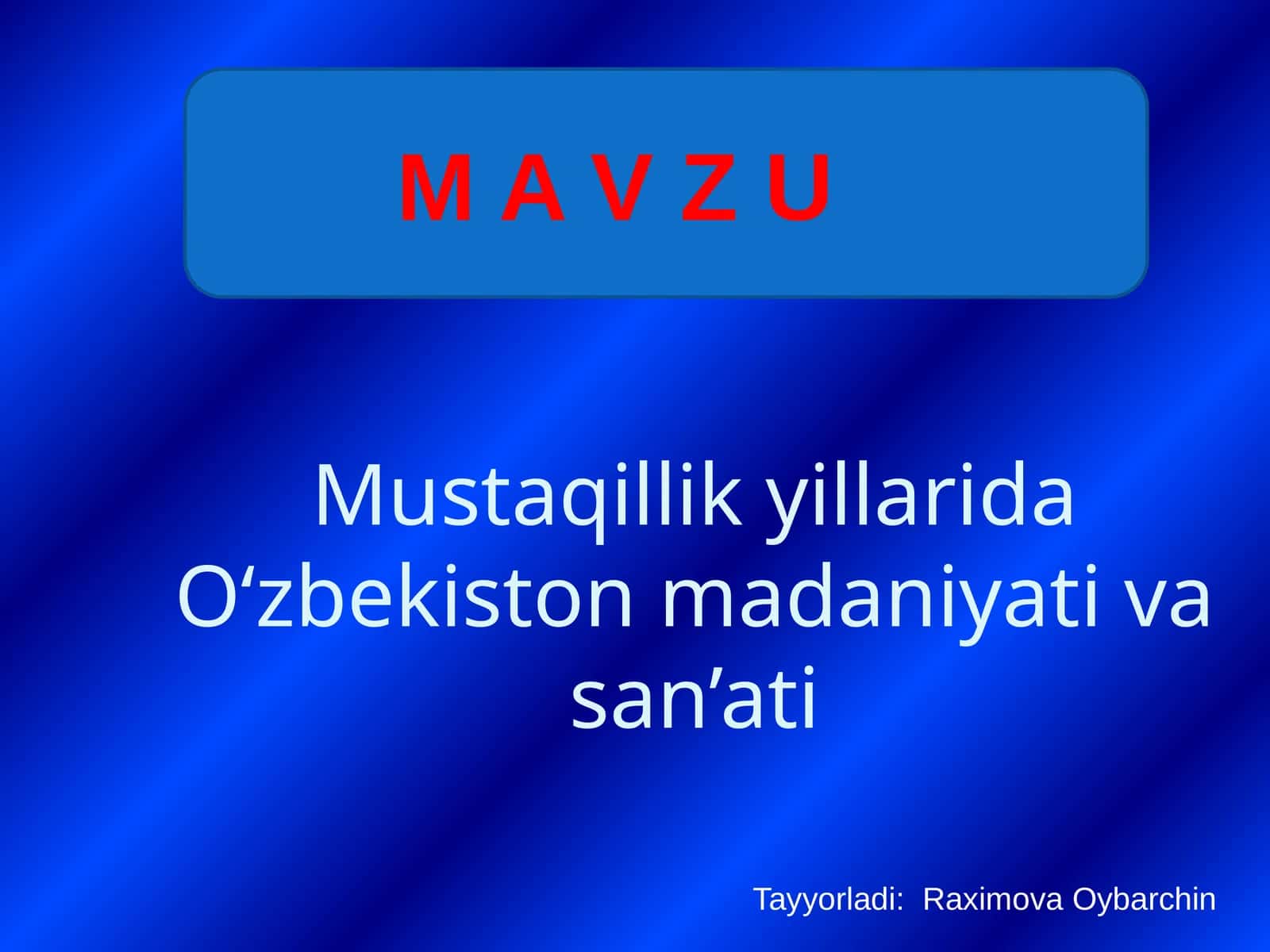 M a v z u 1