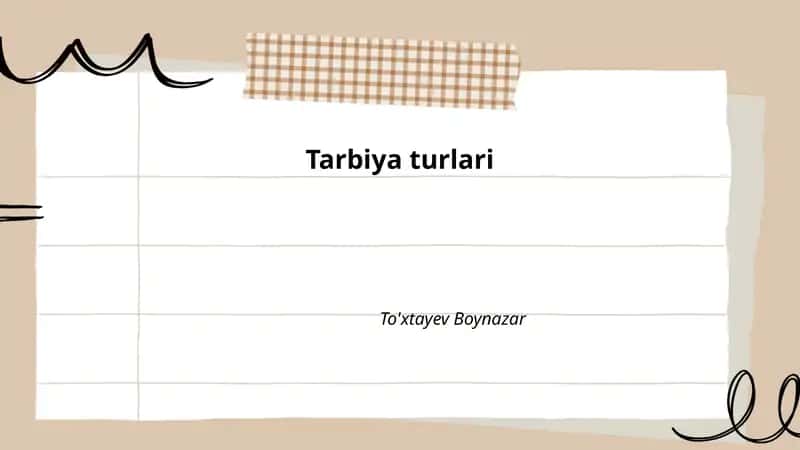 Oilaviy tarbiya 1