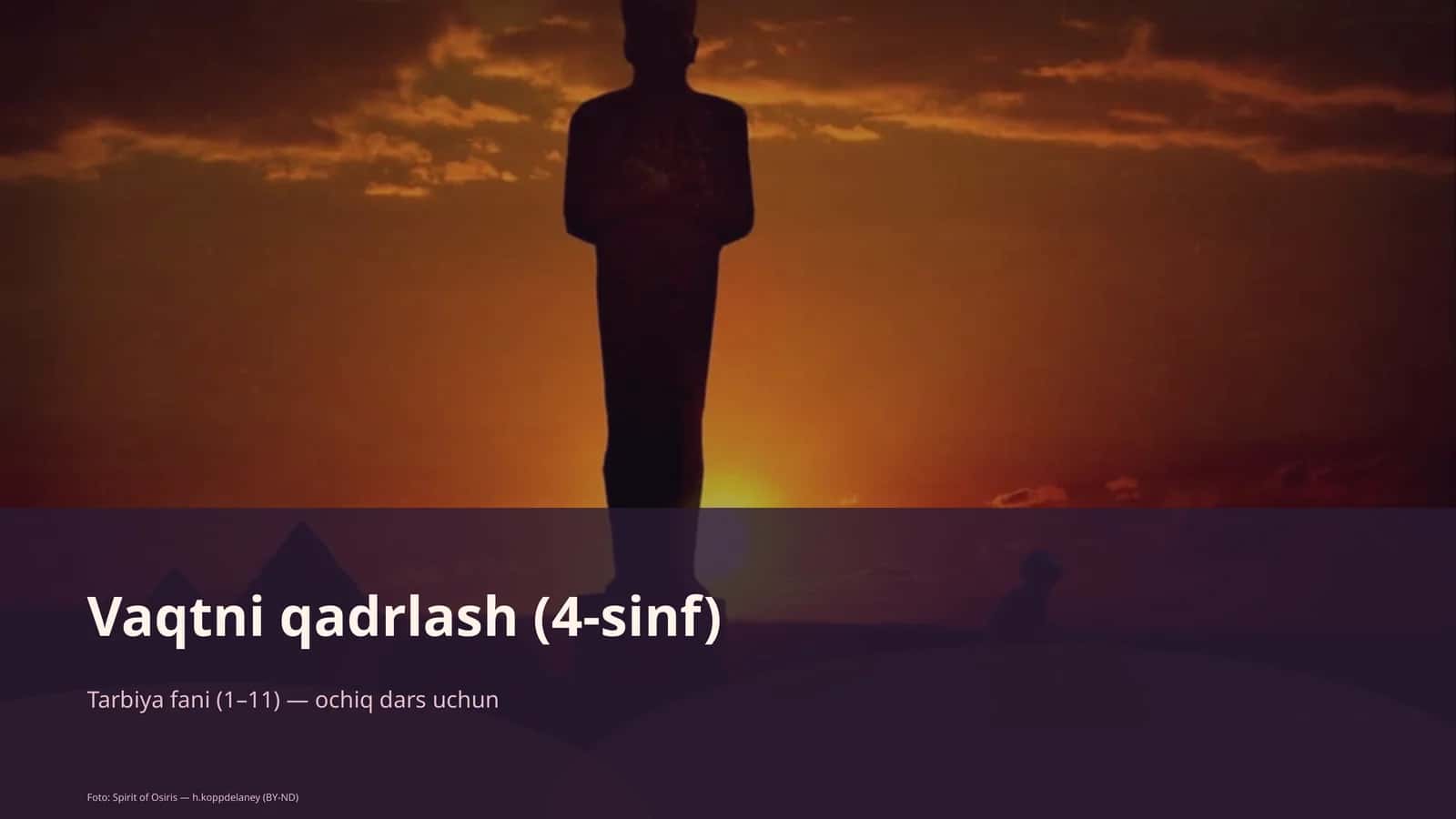 Vaqtni qadrlash (4-sinf) 1
