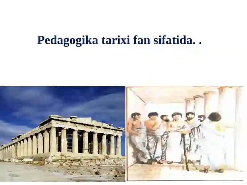 Pedagogika tarixi fan sifatida