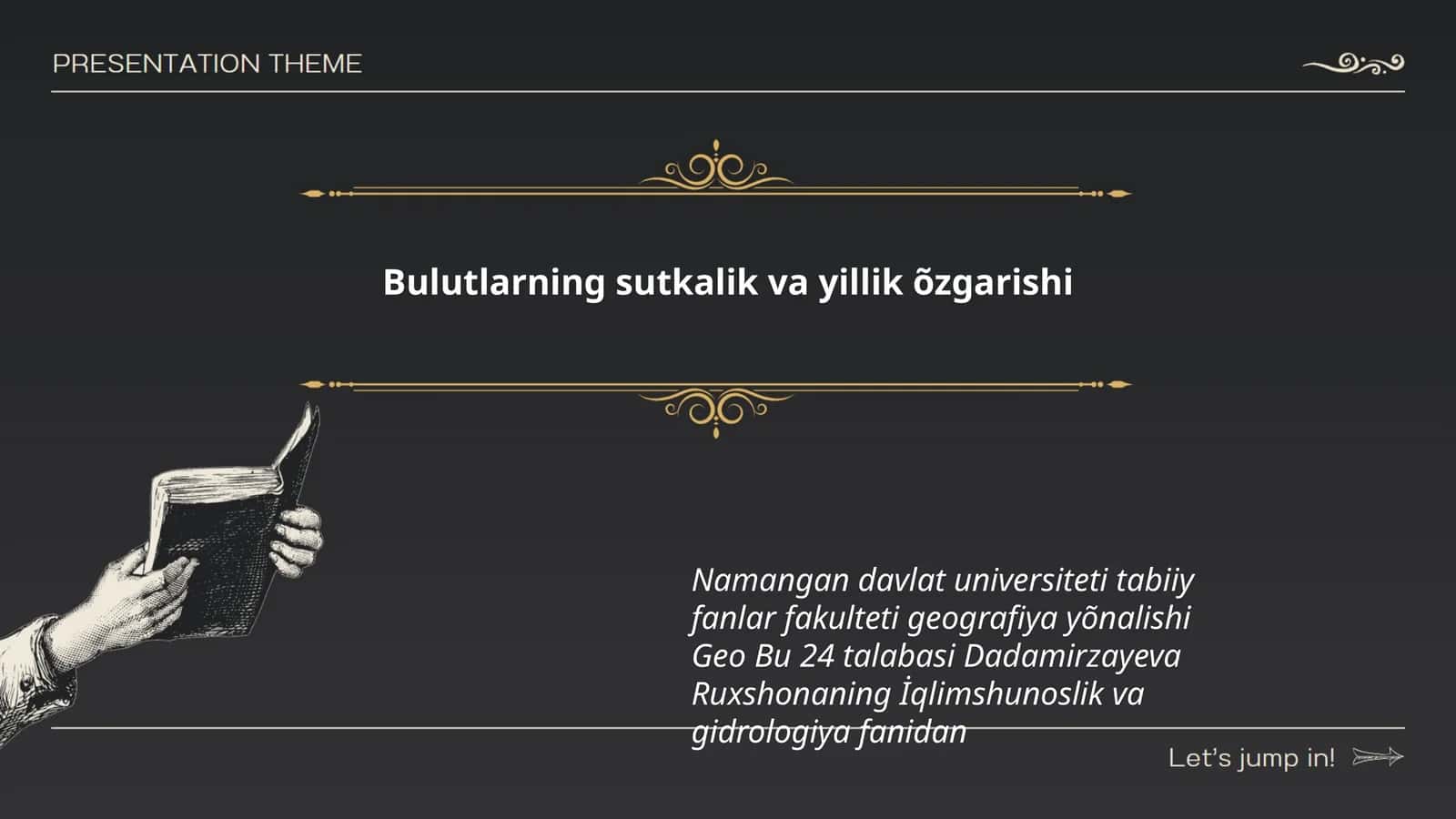 Bulutlarning sutkalik va yillik õzgarishi 1