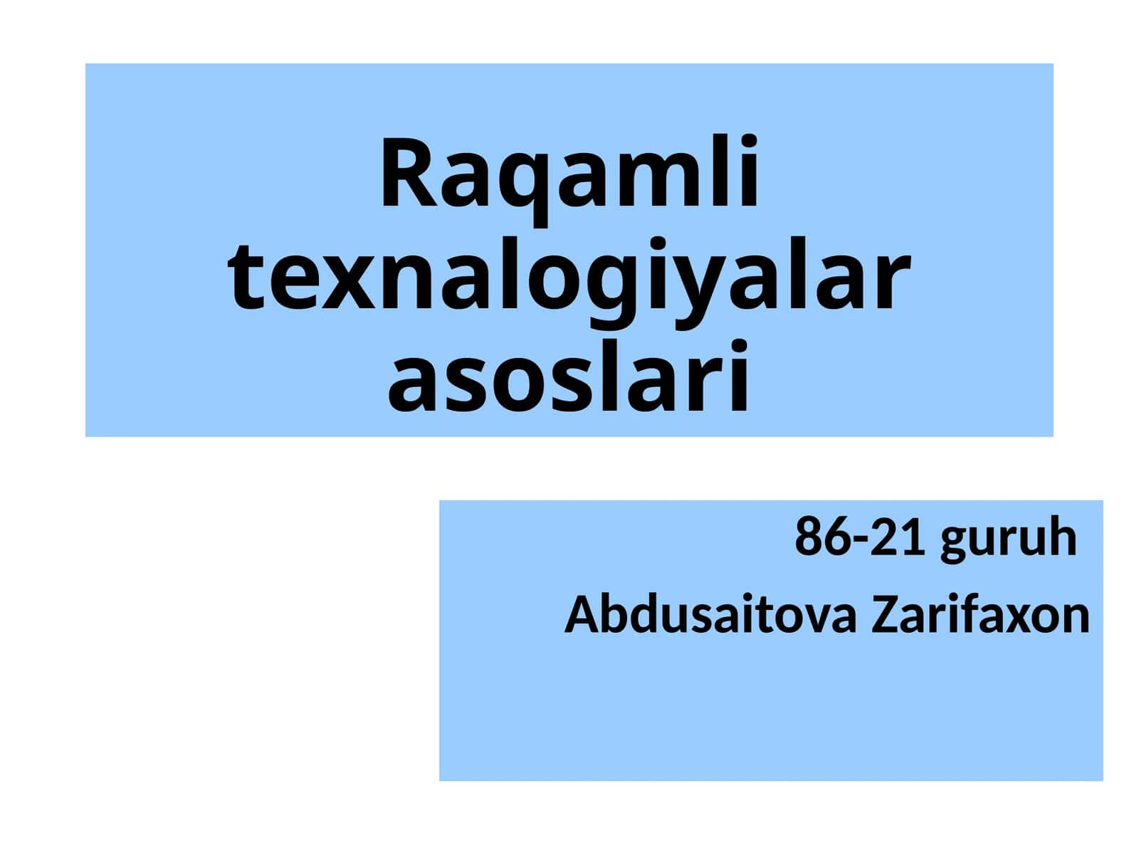 Sovchilar (mavzu) 1