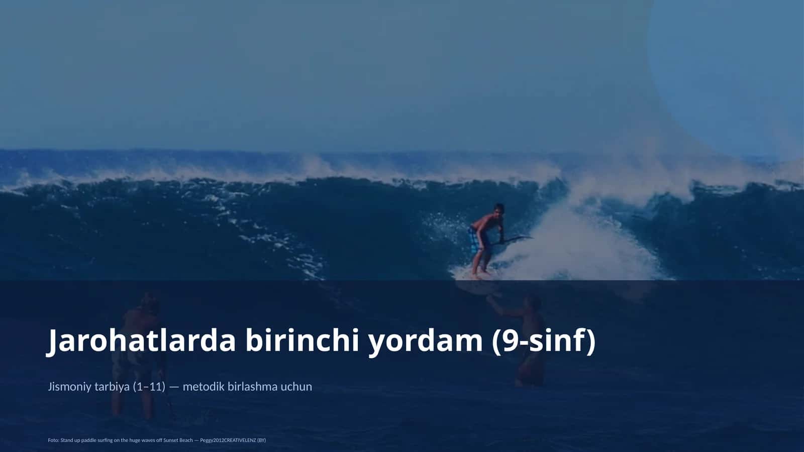 Jarohatlarda birinchi yordam (9-sinf) 1