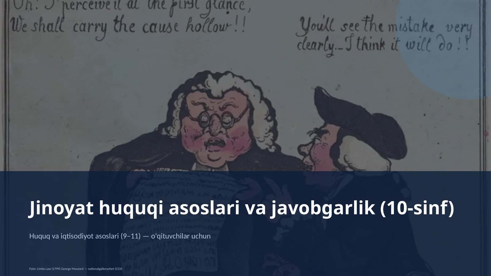 Jinoyat huquqi asoslari va javobgarlik (10-sinf) 1