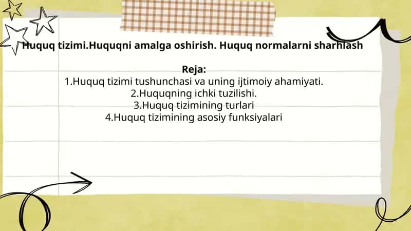 Huquq tizimi 1