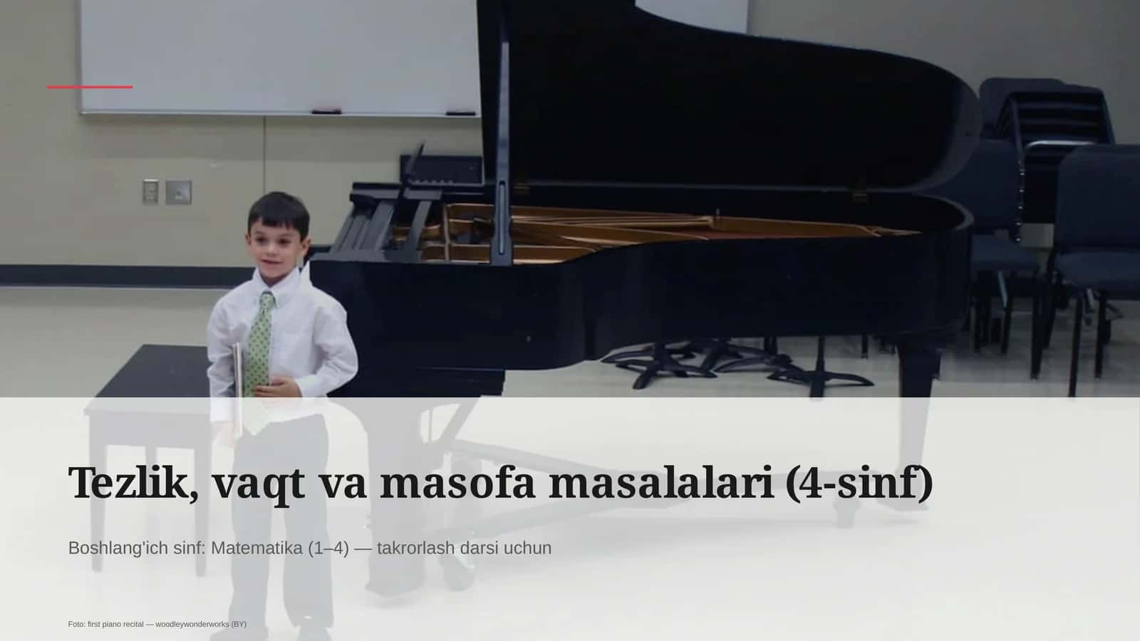 Tezlik, vaqt va masofa masalalari (4-sinf) 1