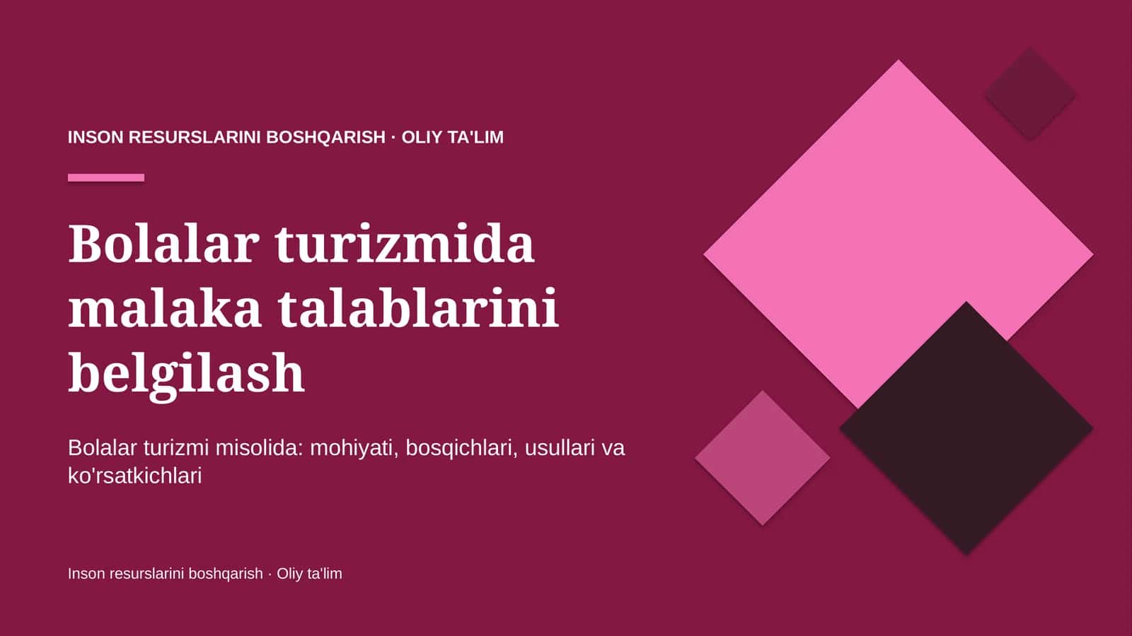 Bolalar turizmi misolida: mohiyati, bosqichlari, usullari va ko'rsatkichlari 1