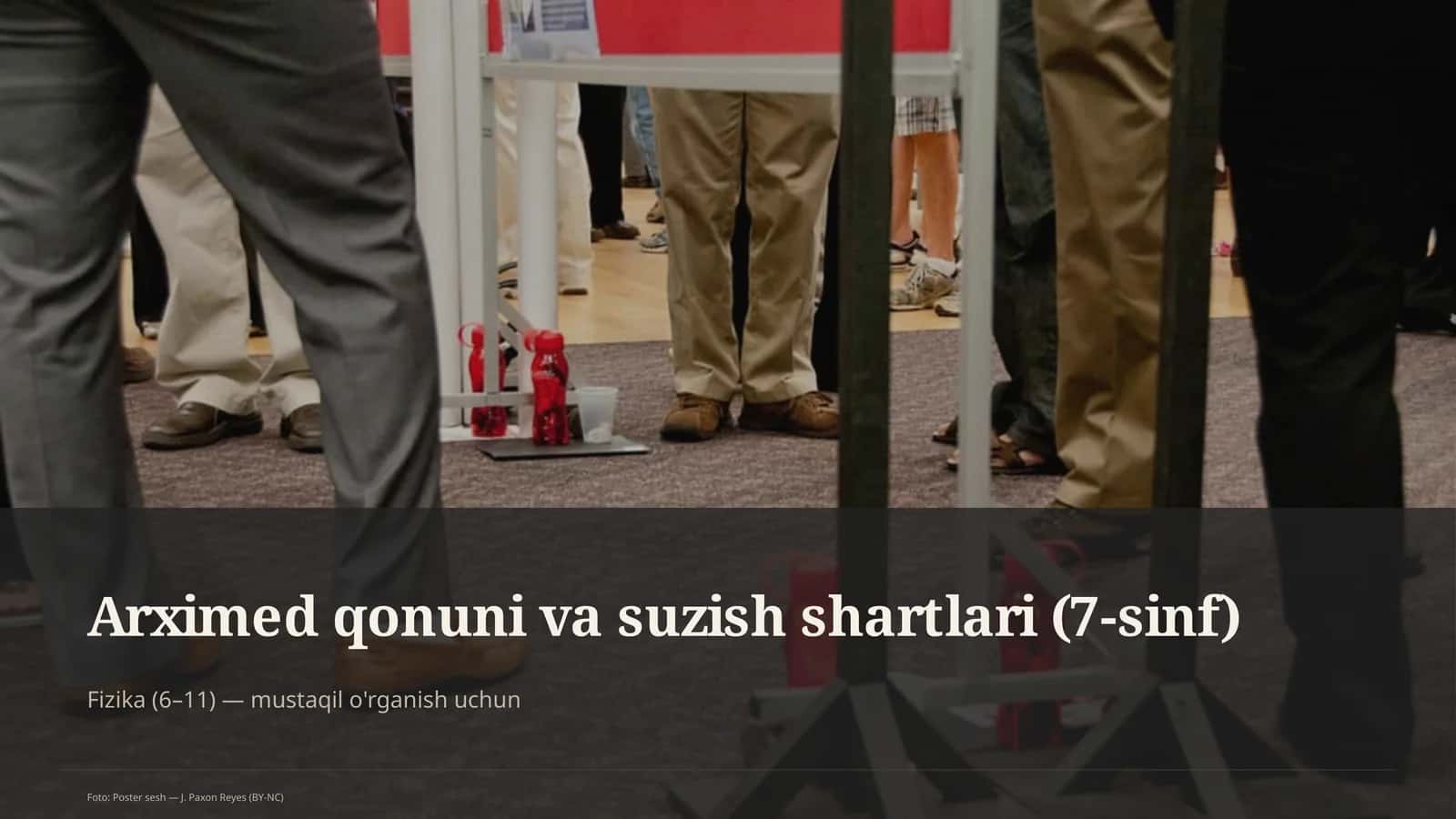 Arximed qonuni va suzish shartlari (7-sinf) 1