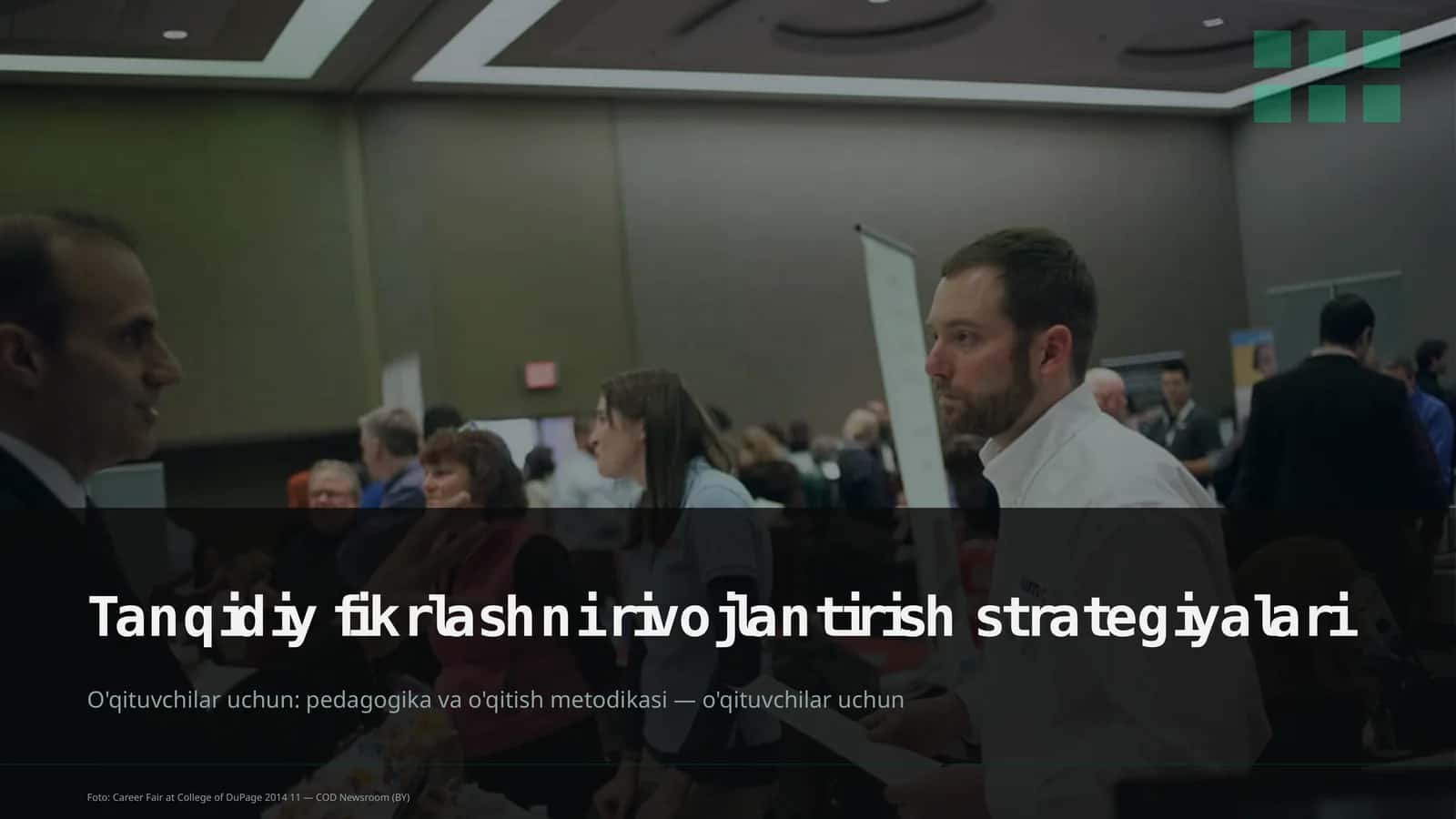 Tanqidiy fikrlashni rivojlantirish strategiyalari 1