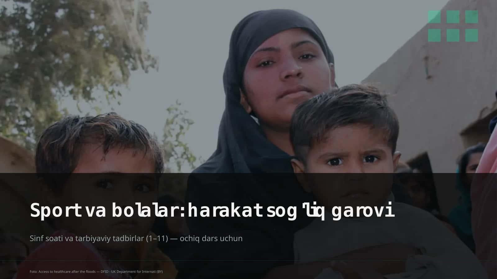 Sport va bolalar: harakat sog'liq garovi 1