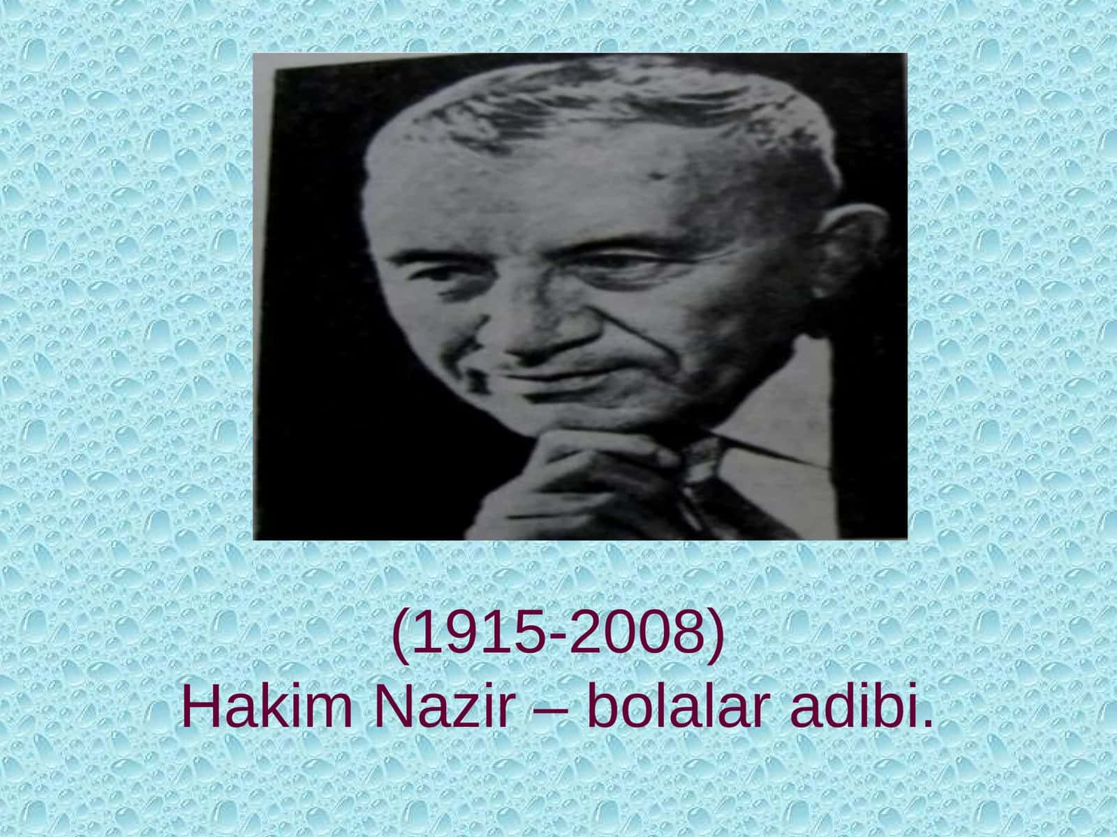 Hakim Nazir – bolalar adibi 1