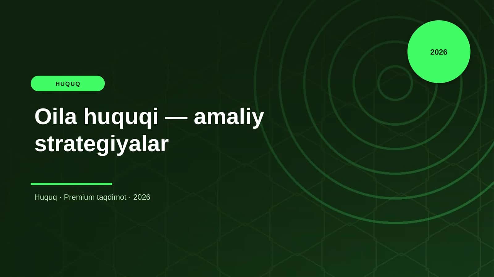Oila huquqi — amaliy strategiyalar 1