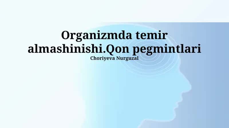 Temir yetishmovchiligi anemiyasi 1