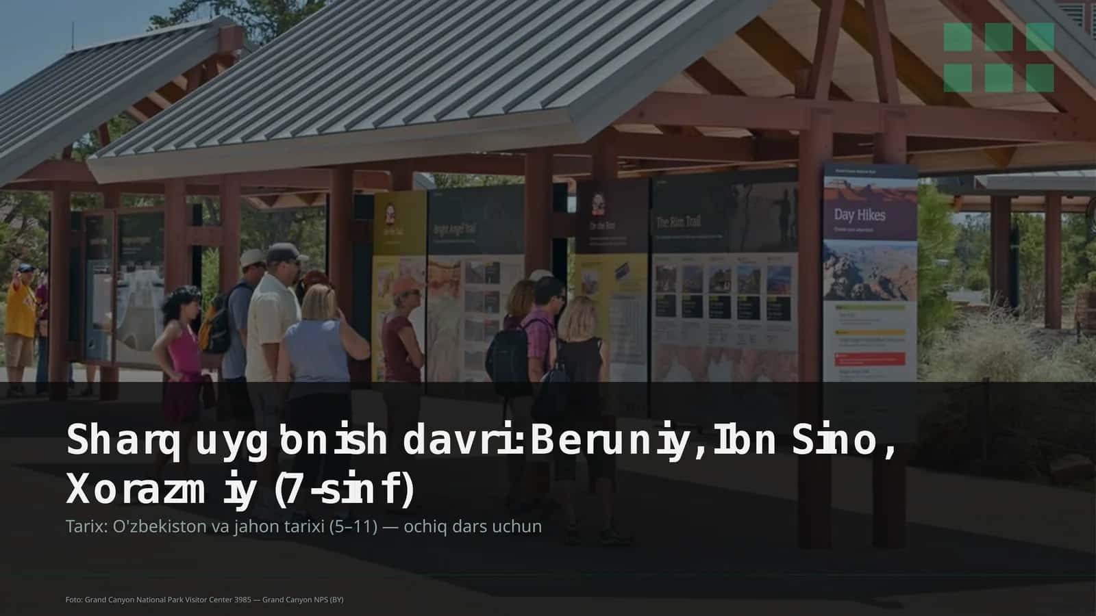Sharq uyg'onish davri: Beruniy, Ibn Sino, Xorazmiy (7-sinf) 1