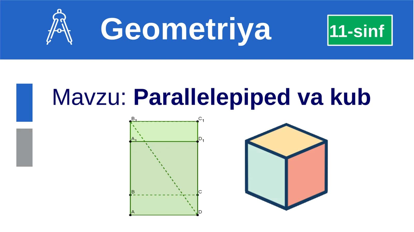 Parallelepiped va kub 1