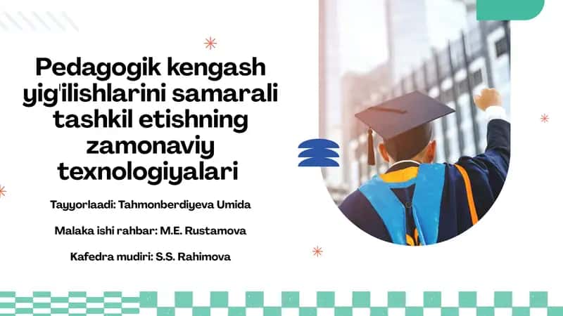 Pedagogik kengash yig'ilishlari 1