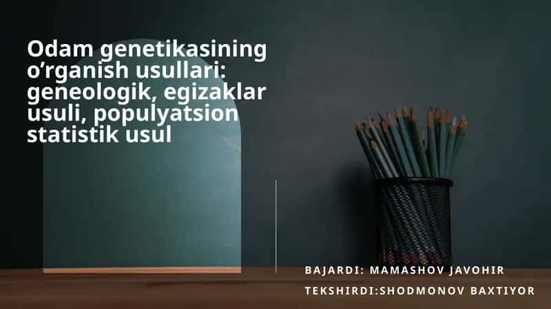 Odamgenetikasi 1