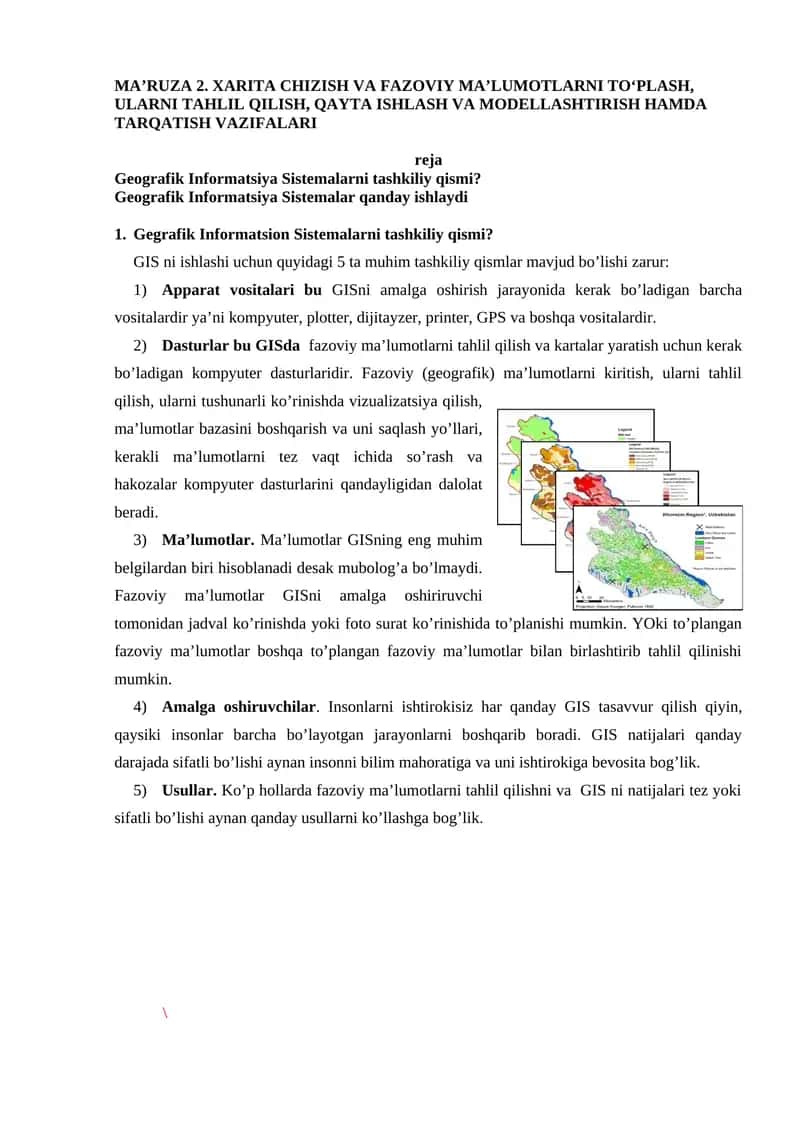 Geografik Informatsiya Sistemalari 1