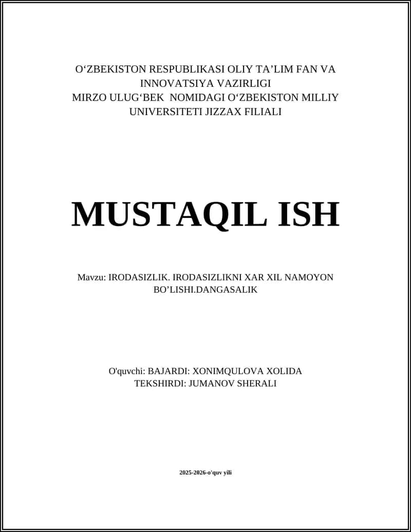 Irodasizlik 1