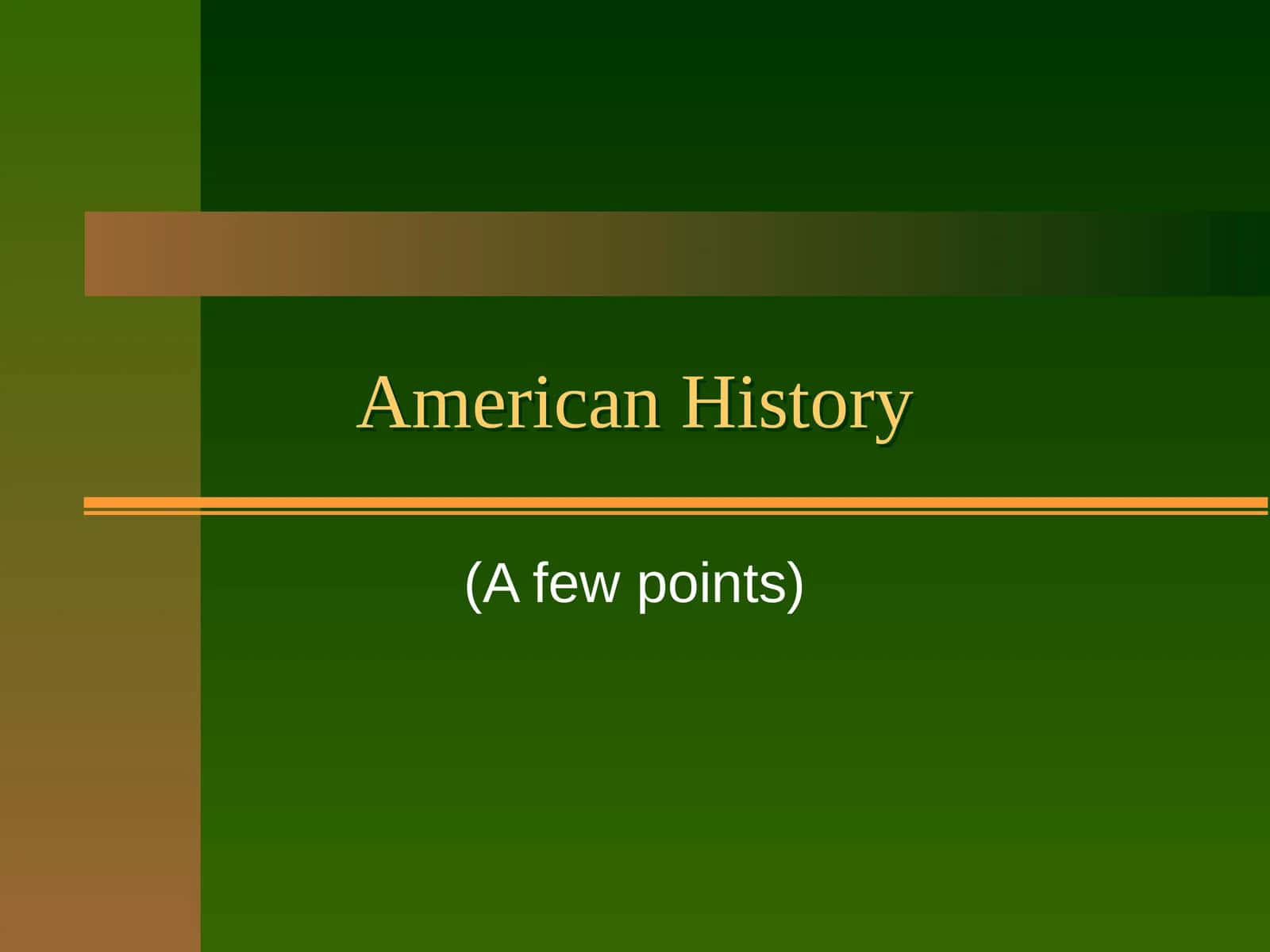 American History 1