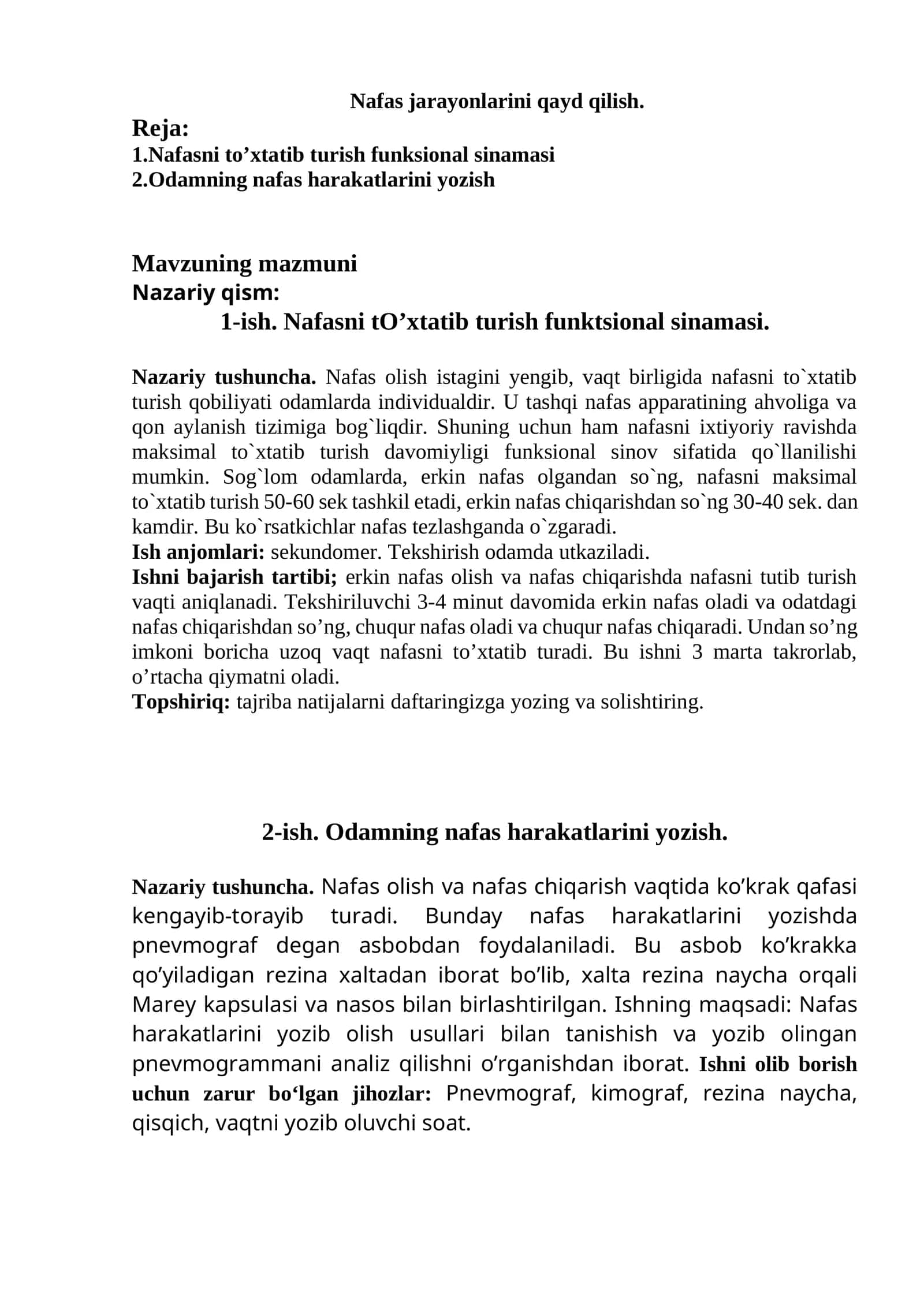 Nafas jarayonlarini qayd qilish 1