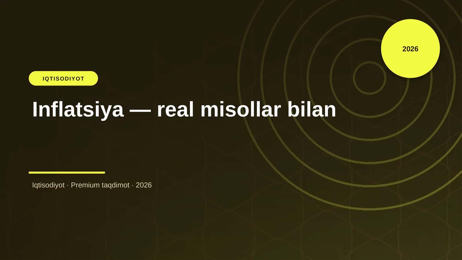 Inflatsiya — real misollar bilan 1
