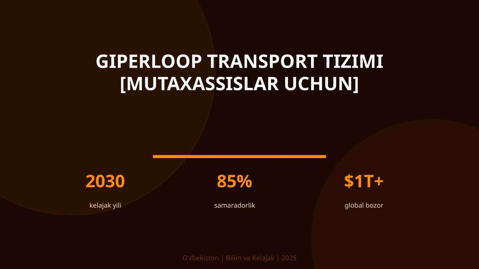 Giperloop transport tizimi [mutaxassislar uchun] 1