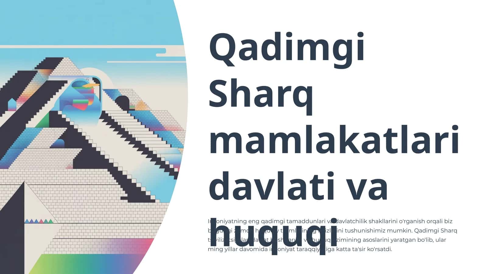 Qadimgi Sharq mamlakatlari davlati va huquqi 1