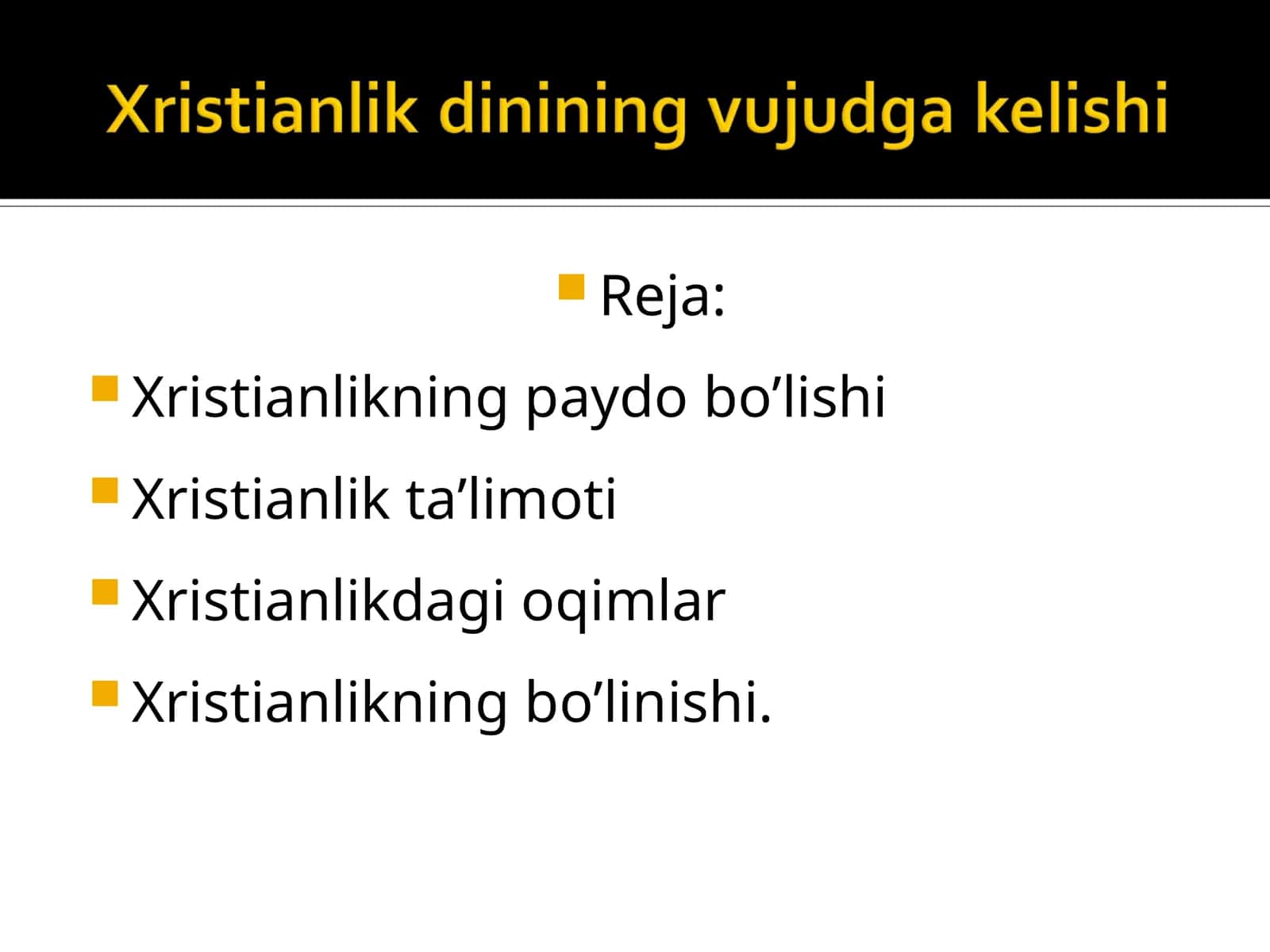 Xristianlik dinining vujudga kelishi 1