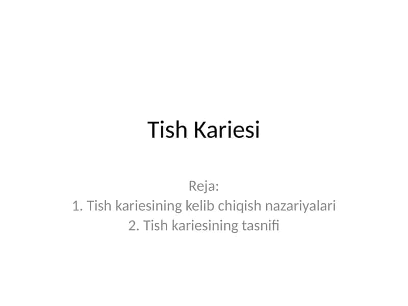 Tish Kariesi 1