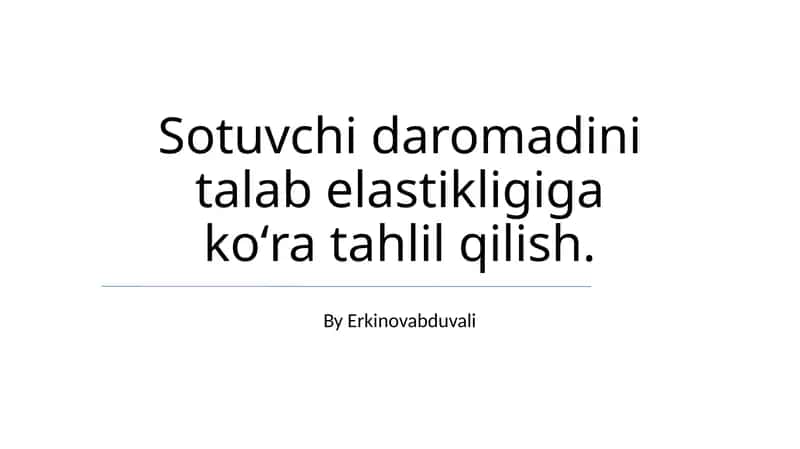 Optimallashtirilgan Narx Strategiyasi va Daromad Maksimallashtirish 1