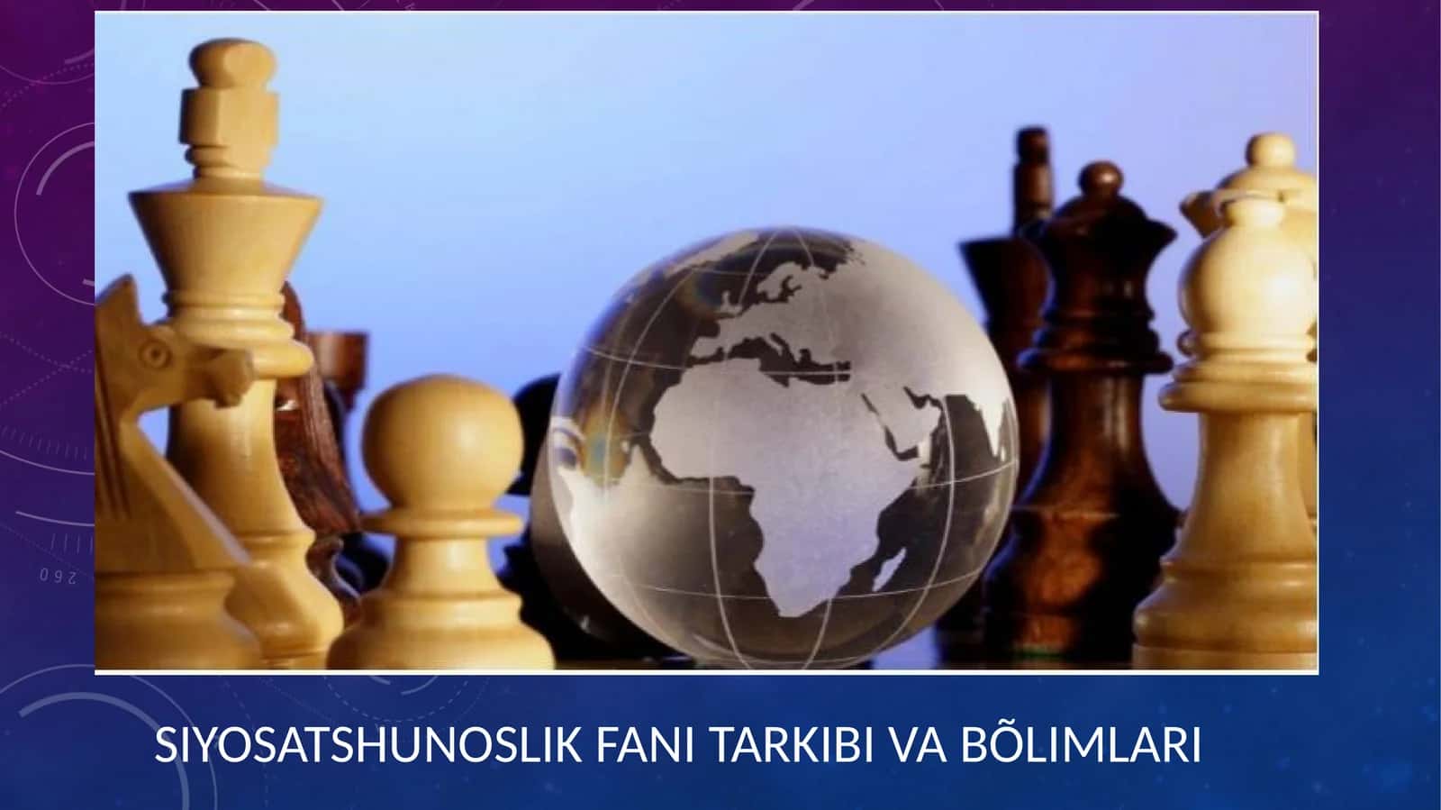 Siyosatshunoslik fani tarkibi vabõlimlari 1