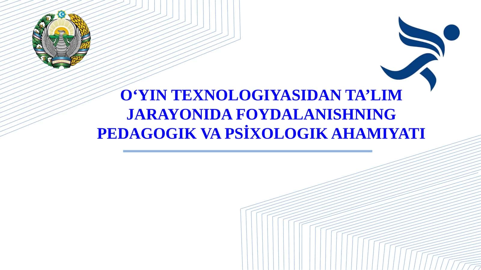 O‘YIN TEXNOLOGIYASIDAN TA’LIM JARAYONIDA FOYDALANISHNING PEDAGOGIK VA PSİXOLOGIK AHAMIYATI 1