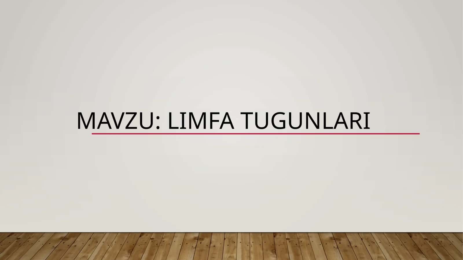 Limfa tugunlari 1