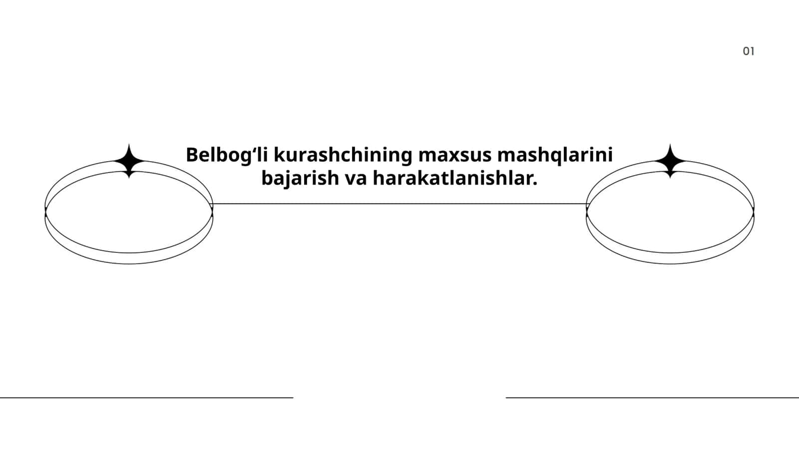 Belbog‘li kurashchining maxsus mashqlarini bajarish va harakatlanishlar 1