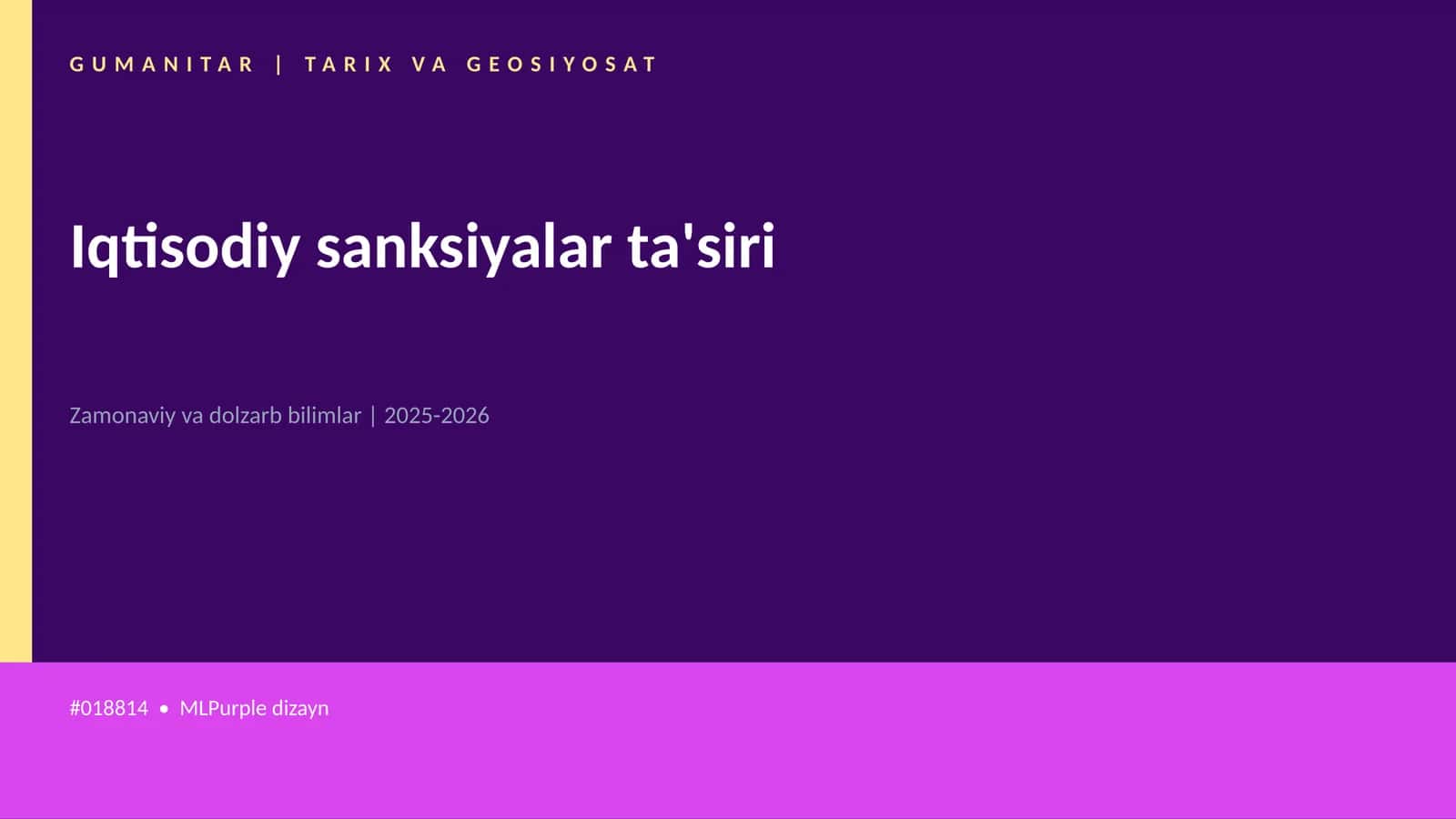 Iqtisodiy sanksiyalar ta'siri 1