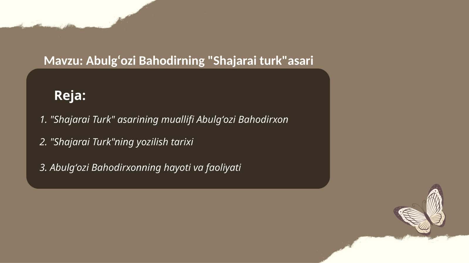 Shajarai Turk 1