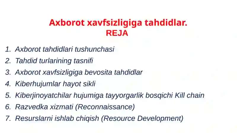 Axborot xavfsizligi