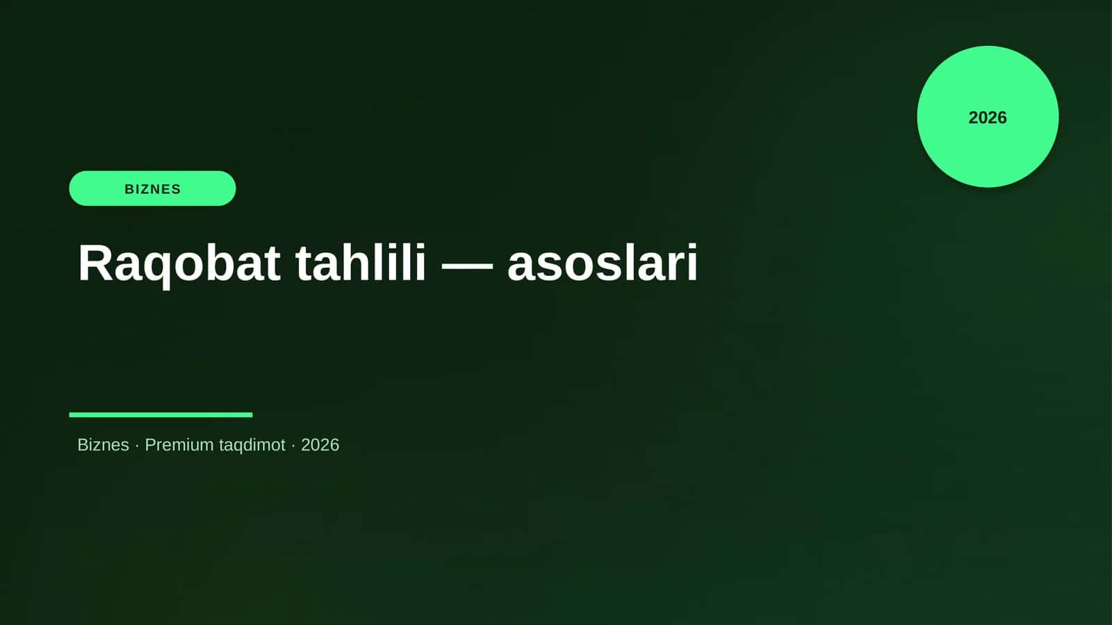 Kirish 1