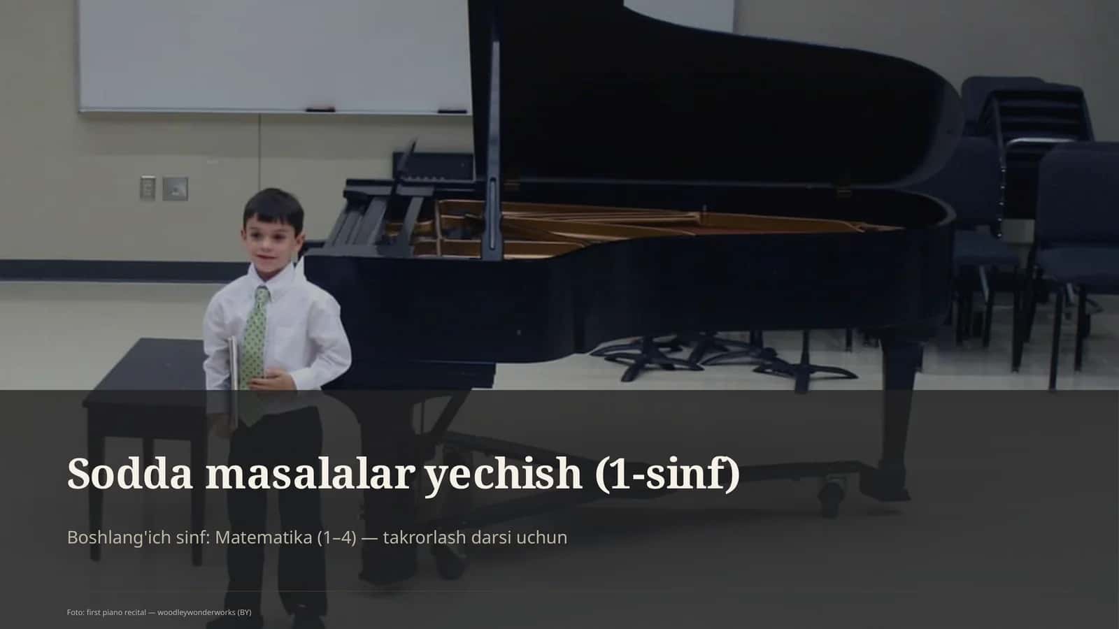 Sodda masalalar yechish (1-sinf) 1