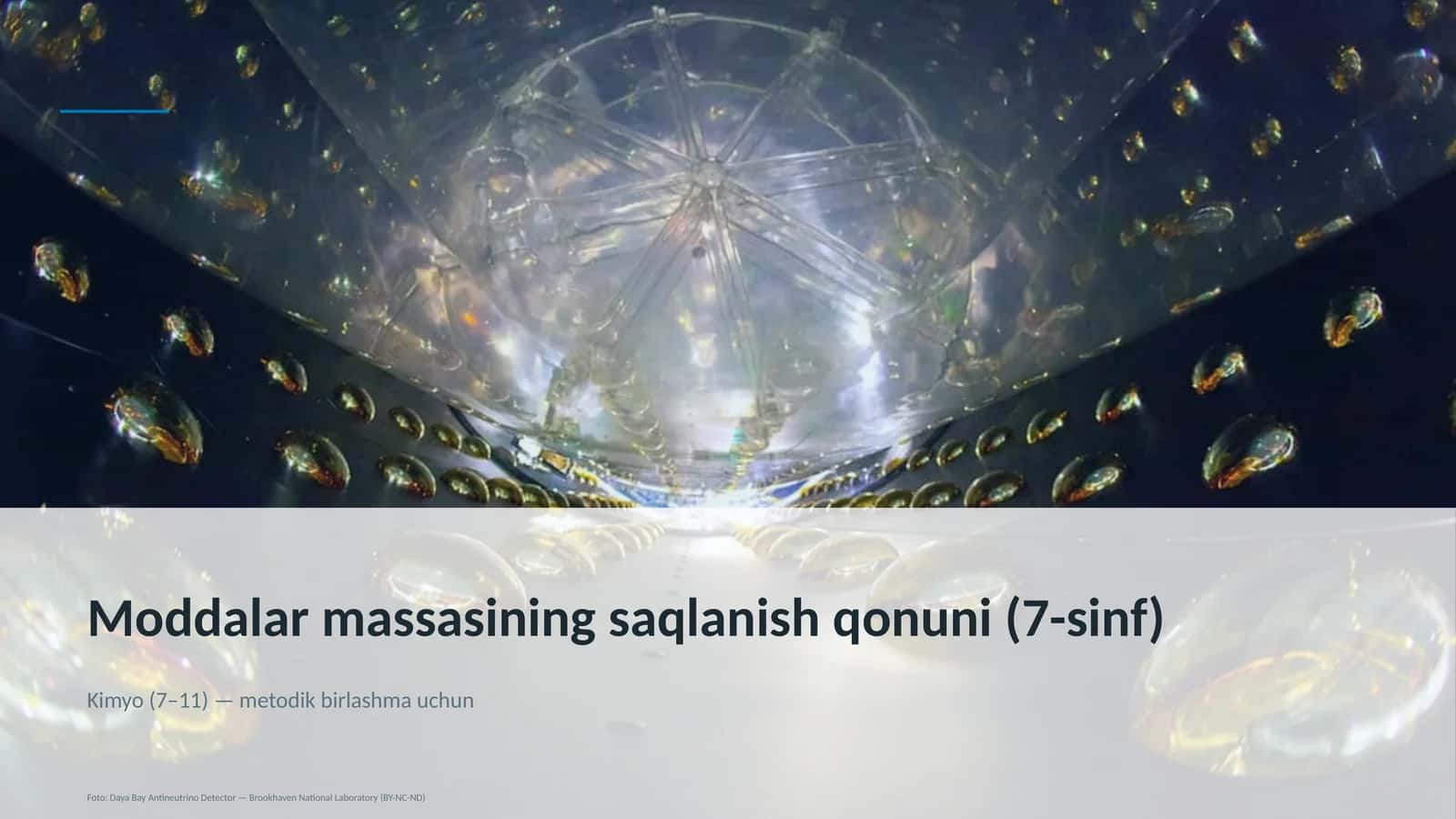 Moddalar massasining saqlanish qonuni (7-sinf) 1