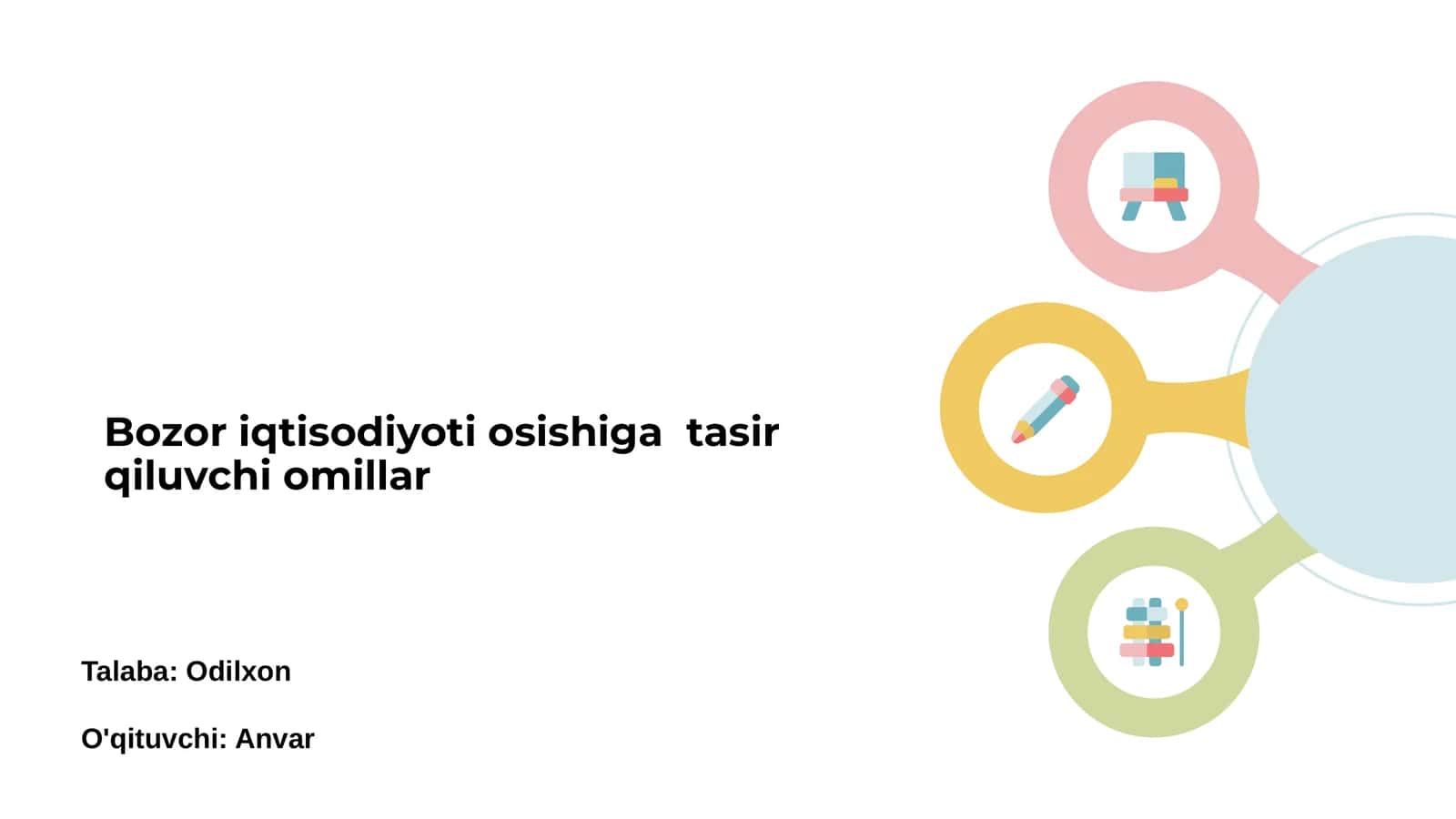 Bozor Iqtisodiyotining Asosiy Tashkil Qiluvchi Elementlar 1