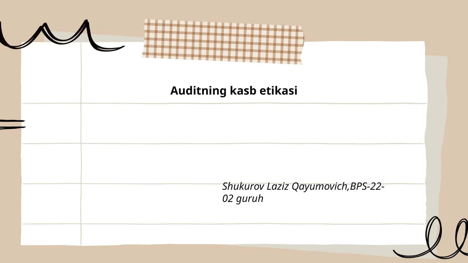 Auditning kasb etikasi 1