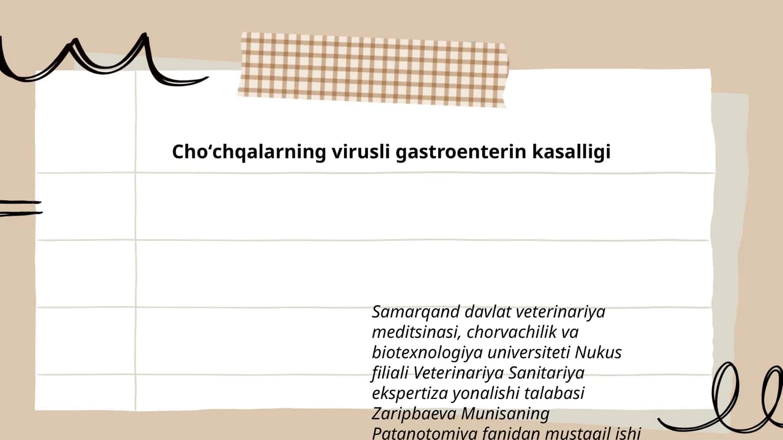 Choʻchqalarning virusli gastroenterin kasalligi 1