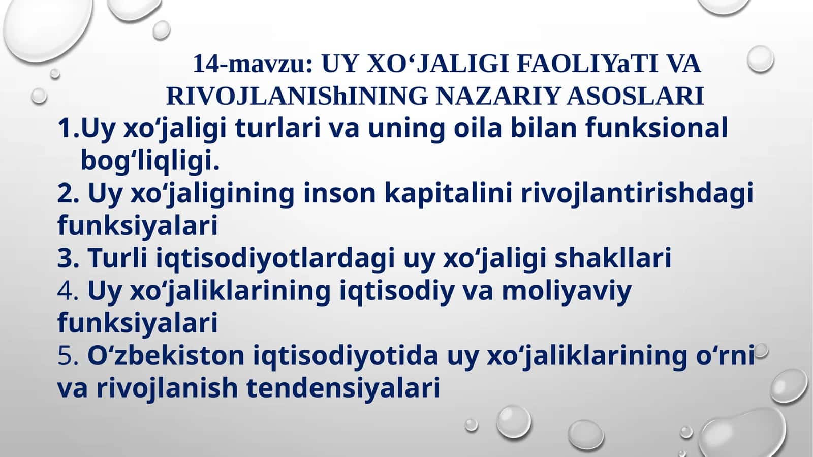 UYXU'JALIGI FAOLIYATINI RIVOJLANISHINING NAZARIY ASOSLARI 1